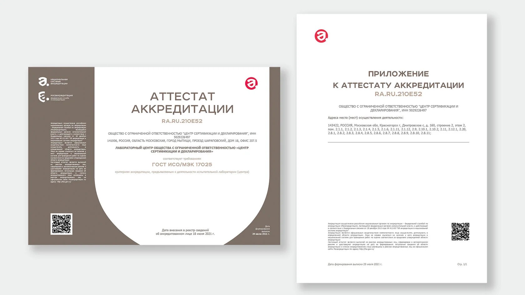 Лаборатория НИМАКС — аттестат аккредитации